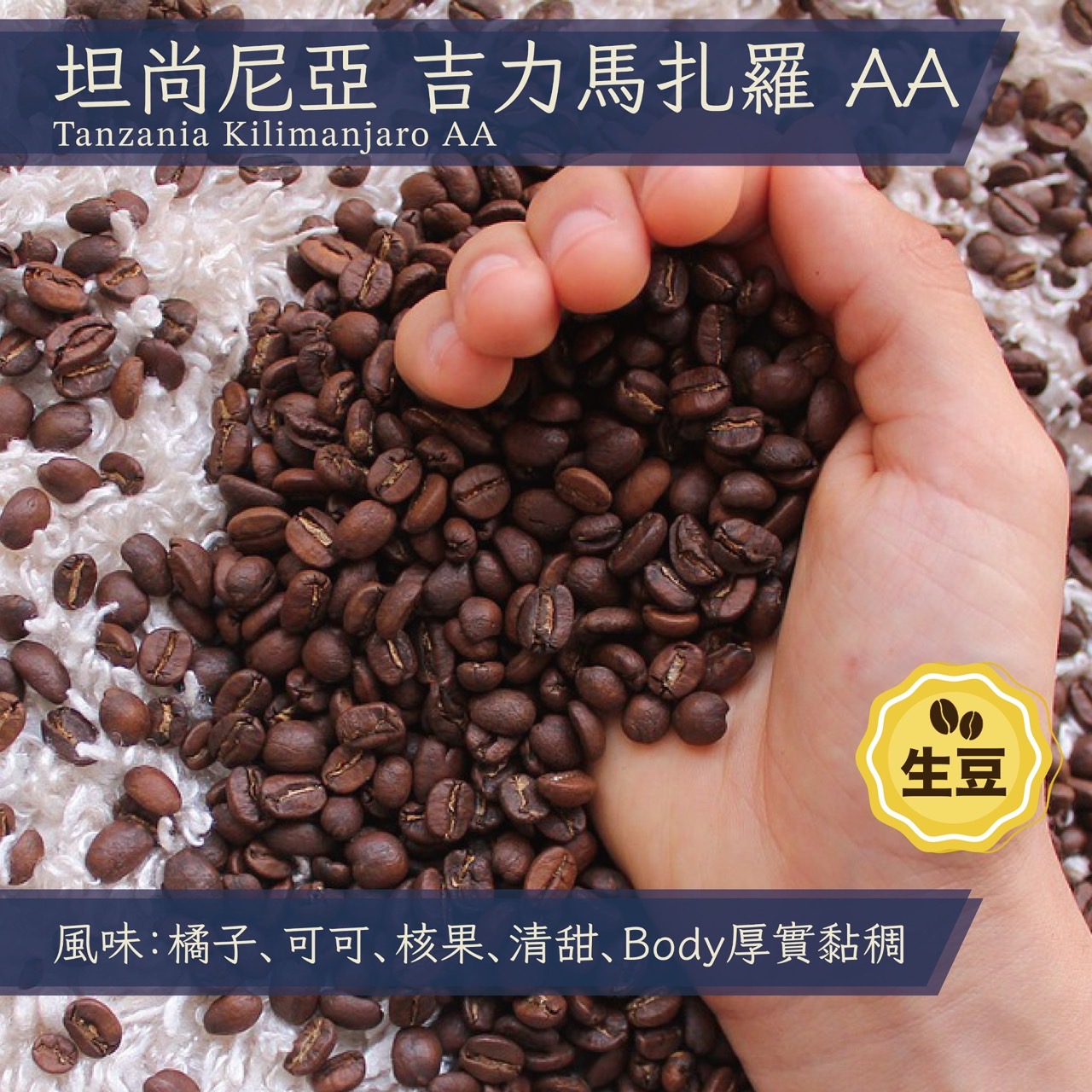 生豆(30kg) 坦尚尼亞 吉力馬札羅 AA Tanzania Kilimanjaro AA